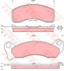 TRW GDB4075 Brake Pad Set, disc brake